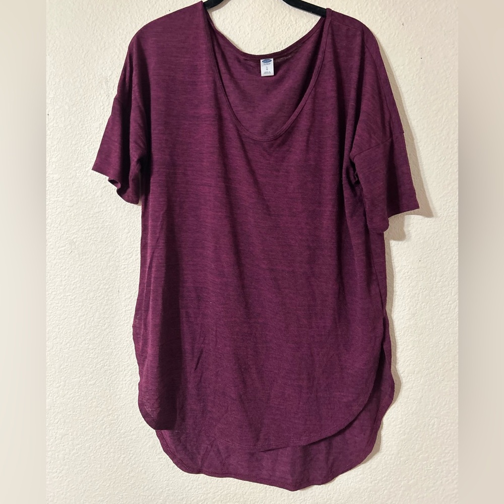 Old Navy Relaxed Fit Maroon Tee/Tunic